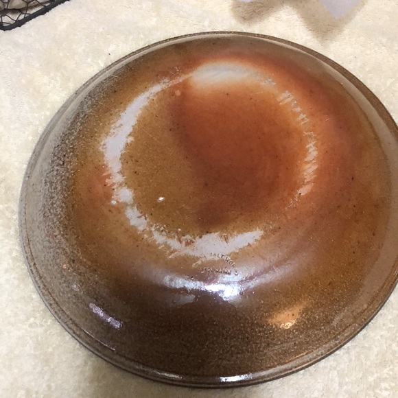 Monroe Salt Works Pottery Maine,  10 3/4" Rooster Pie Dish - Picture 4 of 4
